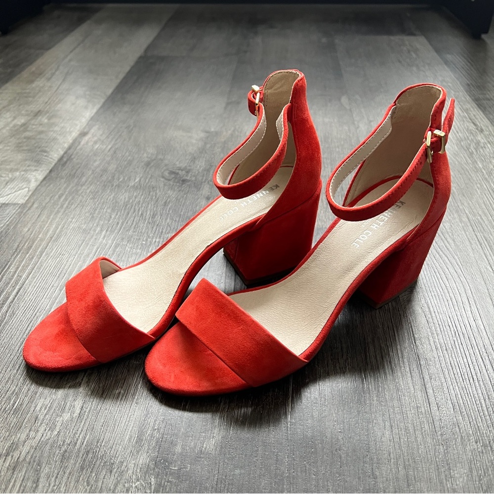 Kenneth Cole 🪸 coral red sandals - 9